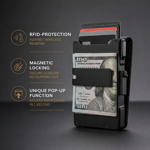 Lumanee MagVault® Minimalist Wallet - Maximum Capacity. Minimal Footprint.