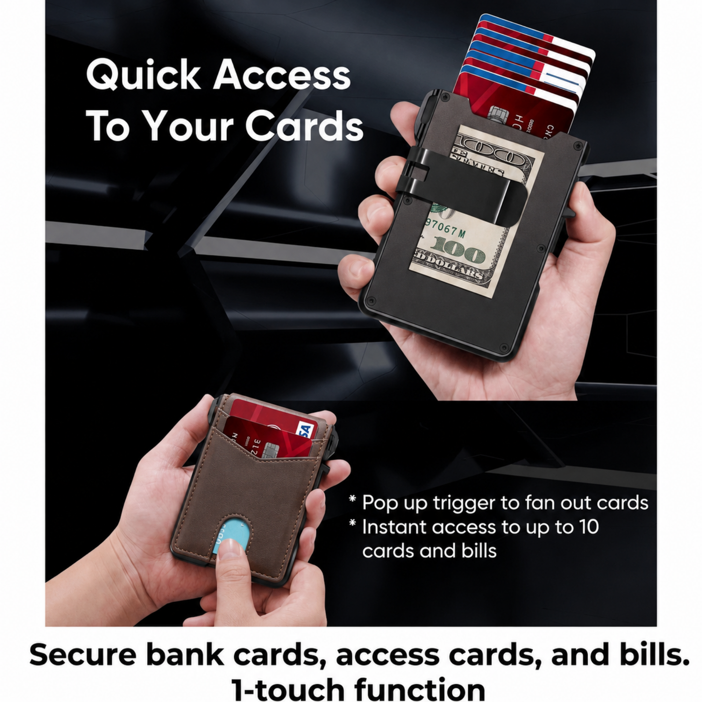 Lumanee MagVault® Minimalist Wallet - Maximum Capacity. Minimal Footprint.