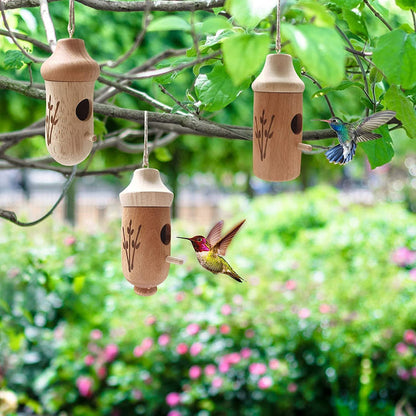 LUMANEE® Wooden Hummingbird House (Set 3 Pcs)