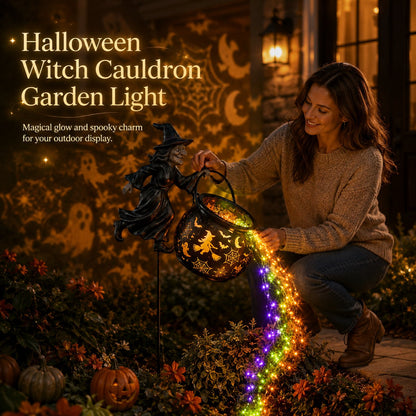 🔥Last Day 49% OFF🎃Halloween Witch Cauldron Garden Light