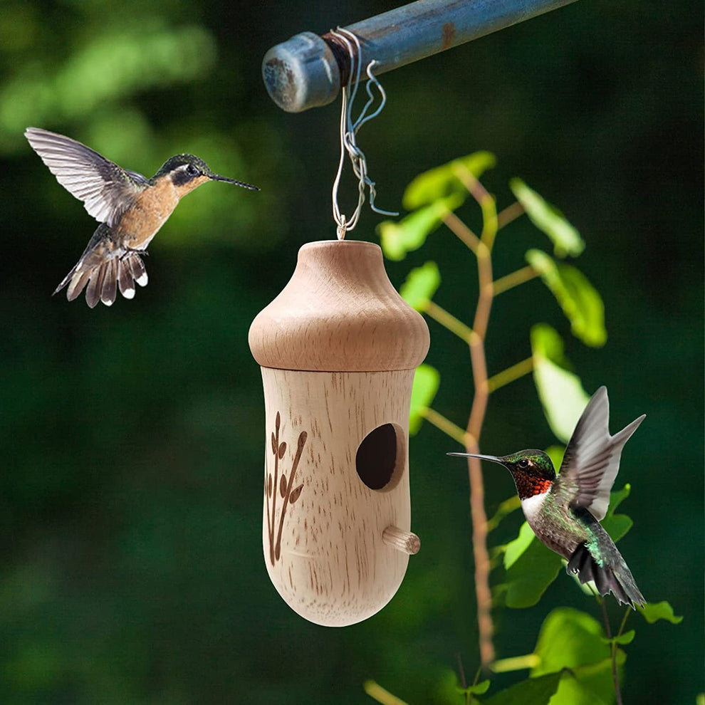 LUMANEE® Wooden Hummingbird House (Set 3 Pcs)
