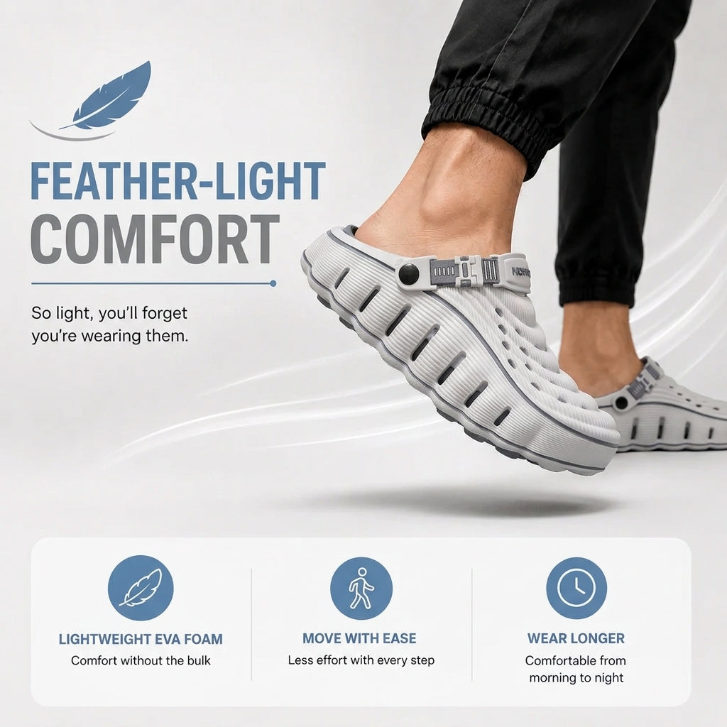 LUMANEE™  Cloud Walk Men's Clogs